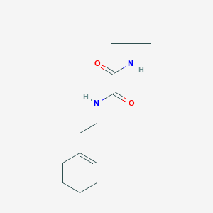 molecular formula C14H24N2O2 B3976956 N-(tert-butyl)-N'-[2-(1-cyclohexen-1-yl)ethyl]ethanediamide 