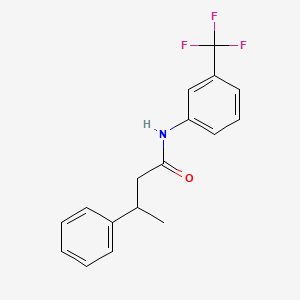 molecular formula C17H16F3NO B3976973 3-phenyl-N-[3-(trifluoromethyl)phenyl]butanamide 