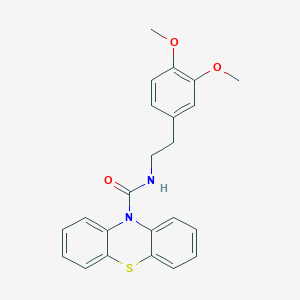 molecular formula C23H22N2O3S B3976974 N-[2-(3,4-dimethoxyphenyl)ethyl]-10H-phenothiazine-10-carboxamide 