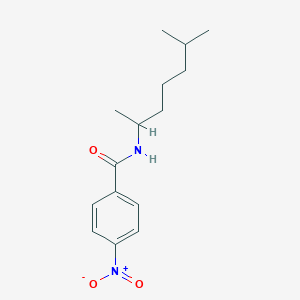 molecular formula C15H22N2O3 B3976982 N-(1,5-dimethylhexyl)-4-nitrobenzamide 