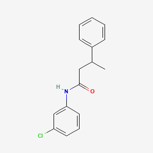 molecular formula C16H16ClNO B3976989 N-(3-chlorophenyl)-3-phenylbutanamide 