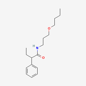 molecular formula C17H27NO2 B3977014 N-(3-butoxypropyl)-2-phenylbutanamide 