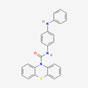 molecular formula C25H19N3OS B3977048 N-(4-anilinophenyl)-10H-phenothiazine-10-carboxamide 