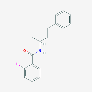 molecular formula C17H18INO B3977059 2-iodo-N-(1-methyl-3-phenylpropyl)benzamide 