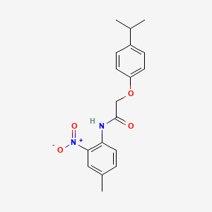 molecular formula C18H20N2O4 B3977086 2-(4-isopropylphenoxy)-N-(4-methyl-2-nitrophenyl)acetamide 