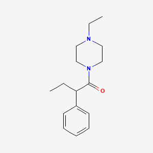 molecular formula C16H24N2O B3977148 1-ethyl-4-(2-phenylbutanoyl)piperazine 