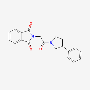 molecular formula C20H18N2O3 B3977159 2-[2-oxo-2-(3-phenyl-1-pyrrolidinyl)ethyl]-1H-isoindole-1,3(2H)-dione 