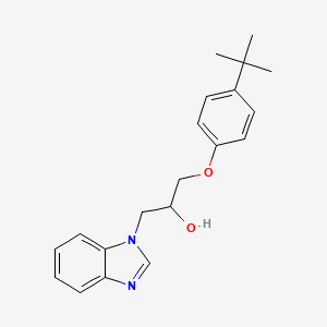 molecular formula C20H24N2O2 B3977194 1-(1H-benzimidazol-1-yl)-3-(4-tert-butylphenoxy)-2-propanol 