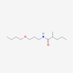 molecular formula C13H27NO2 B3977207 N-(3-butoxypropyl)-2-methylpentanamide 