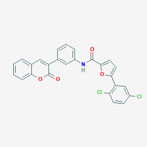 molecular formula C26H15Cl2NO4 B397722 5-(2,5-dichlorophenyl)-N-[3-(2-oxo-2H-chromen-3-yl)phenyl]furan-2-carboxamide 