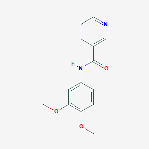 molecular formula C14H14N2O3 B397725 N-(3,4-dimethoxyphenyl)pyridine-3-carboxamide CAS No. 312587-66-9