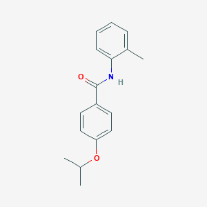molecular formula C17H19NO2 B397726 4-isopropoxy-N-(2-methylphenyl)benzamide 