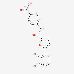 molecular formula C17H10Cl2N2O4 B3977278 5-(2,3-dichlorophenyl)-N-(4-nitrophenyl)-2-furamide 
