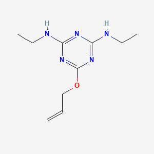 molecular formula C10H17N5O B3977282 6-(allyloxy)-N,N'-diethyl-1,3,5-triazine-2,4-diamine 