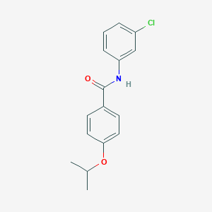 molecular formula C16H16ClNO2 B397729 N-(3-chlorophenyl)-4-isopropoxybenzamide 