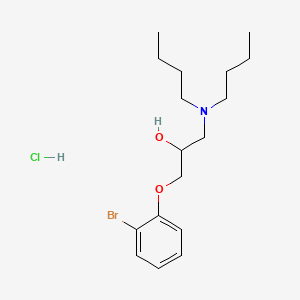 molecular formula C17H29BrClNO2 B3977297 1-(2-bromophenoxy)-3-(dibutylamino)-2-propanol hydrochloride 