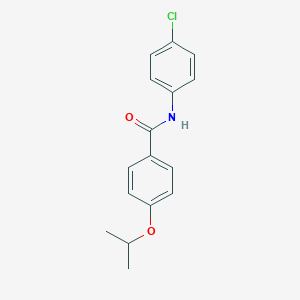 molecular formula C16H16ClNO2 B397730 N-(4-chlorophenyl)-4-isopropoxybenzamide 