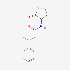 molecular formula C14H17NO2S B3977313 N-(2-oxotetrahydro-3-thienyl)-3-phenylbutanamide 