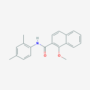 molecular formula C20H19NO2 B397735 N-(2,4-dimethylphenyl)-1-methoxy-2-naphthamide 
