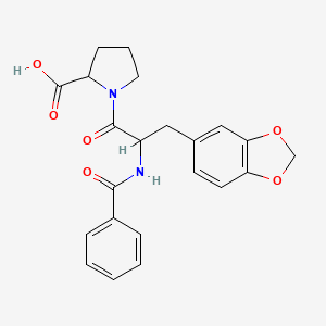 3-(1,3-benzodioxol-5-yl)-N-benzoylalanylproline