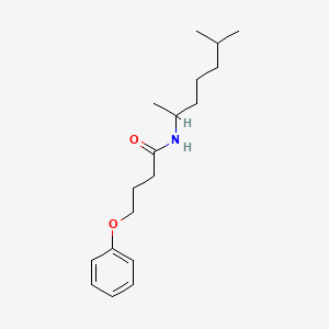 molecular formula C18H29NO2 B3977387 N-(1,5-dimethylhexyl)-4-phenoxybutanamide 