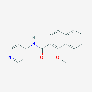 molecular formula C17H14N2O2 B397741 1-methoxy-N-(4-pyridinyl)-2-naphthamide 