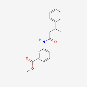 molecular formula C19H21NO3 B3977412 ethyl 3-[(3-phenylbutanoyl)amino]benzoate 