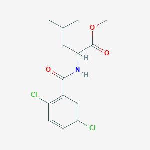 METHYL 2-[(2,5-DICHLOROPHENYL)FORMAMIDO]-4-METHYLPENTANOATE