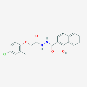 molecular formula C20H17ClN2O4 B397744 N'-[(4-chloro-2-methylphenoxy)acetyl]-1-hydroxy-2-naphthohydrazide 