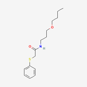 molecular formula C15H23NO2S B3977463 N-(3-butoxypropyl)-2-(phenylthio)acetamide 