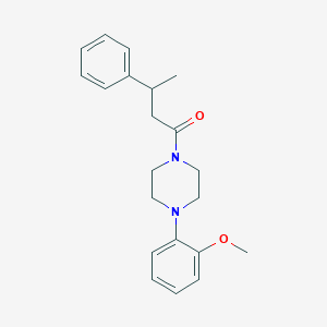 molecular formula C21H26N2O2 B3977473 1-(2-methoxyphenyl)-4-(3-phenylbutanoyl)piperazine 