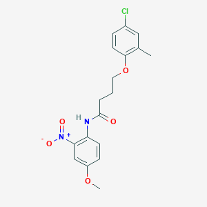 4-(4-chloro-2-methylphenoxy)-N-(4-methoxy-2-nitrophenyl)butanamide