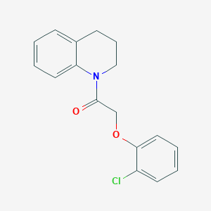 molecular formula C17H16ClNO2 B397748 1-[(2-Chlorophenoxy)acetyl]-1,2,3,4-tetrahydroquinoline CAS No. 429629-48-1
