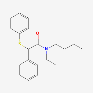 N-butyl-N-ethyl-2-phenyl-2-(phenylthio)acetamide