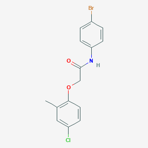 molecular formula C15H13BrClNO2 B397749 N-(4-bromophenyl)-2-(4-chloro-2-methylphenoxy)acetamide 