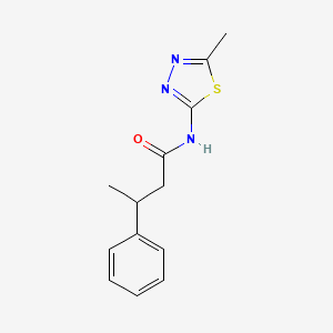 molecular formula C13H15N3OS B3977493 N-(5-methyl-1,3,4-thiadiazol-2-yl)-3-phenylbutanamide 