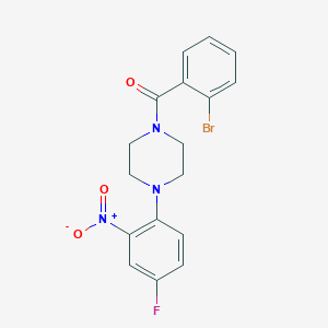 1-(2-bromobenzoyl)-4-(4-fluoro-2-nitrophenyl)piperazine