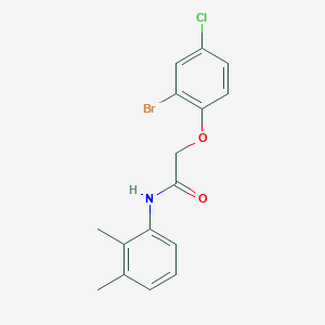 molecular formula C16H15BrClNO2 B397753 2-(2-bromo-4-chlorophenoxy)-N-(2,3-dimethylphenyl)acetamide 
