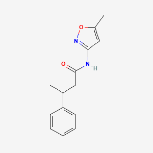 molecular formula C14H16N2O2 B3977558 N-(5-methyl-3-isoxazolyl)-3-phenylbutanamide 