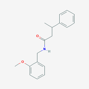 molecular formula C18H21NO2 B3977571 N-(2-methoxybenzyl)-3-phenylbutanamide 