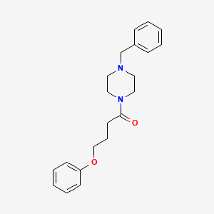 molecular formula C21H26N2O2 B3977579 1-benzyl-4-(4-phenoxybutanoyl)piperazine 