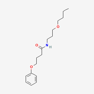 molecular formula C17H27NO3 B3977595 N-(3-butoxypropyl)-4-phenoxybutanamide 