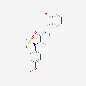 N~2~-(4-ethoxyphenyl)-N~1~-(2-methoxybenzyl)-N~2~-(methylsulfonyl)alaninamide