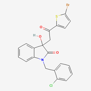 3-[2-(5-bromo-2-thienyl)-2-oxoethyl]-1-(2-chlorobenzyl)-3-hydroxy-1,3-dihydro-2H-indol-2-one