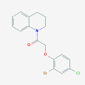 2-(2-bromo-4-chlorophenoxy)-1-(3,4-dihydroquinolin-1(2H)-yl)ethanone