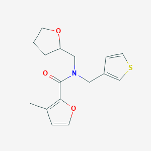 molecular formula C16H19NO3S B3977640 3-methyl-N-(tetrahydrofuran-2-ylmethyl)-N-(3-thienylmethyl)-2-furamide 