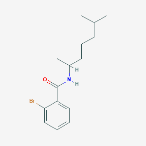 molecular formula C15H22BrNO B3977663 2-bromo-N-(1,5-dimethylhexyl)benzamide 