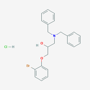 molecular formula C23H25BrClNO2 B3977691 1-(2-bromophenoxy)-3-(dibenzylamino)-2-propanol hydrochloride 