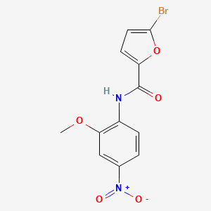 molecular formula C12H9BrN2O5 B3977692 5-bromo-N-(2-methoxy-4-nitrophenyl)furan-2-carboxamide 