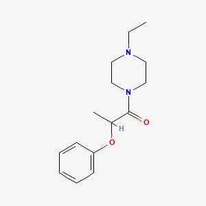 molecular formula C15H22N2O2 B3977739 1-ethyl-4-(2-phenoxypropanoyl)piperazine 